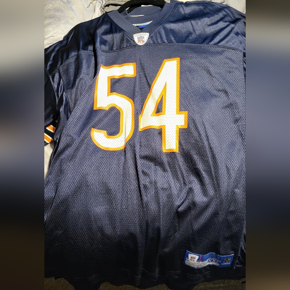 Reebok Bears Navy Blue NFL Jersey #54 Urlacher